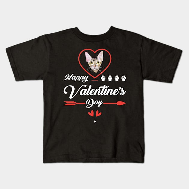 Funny Sokoke Cat, Happy Valentines Day Gift For Sokoke Lovers Kids T-Shirt by Art master